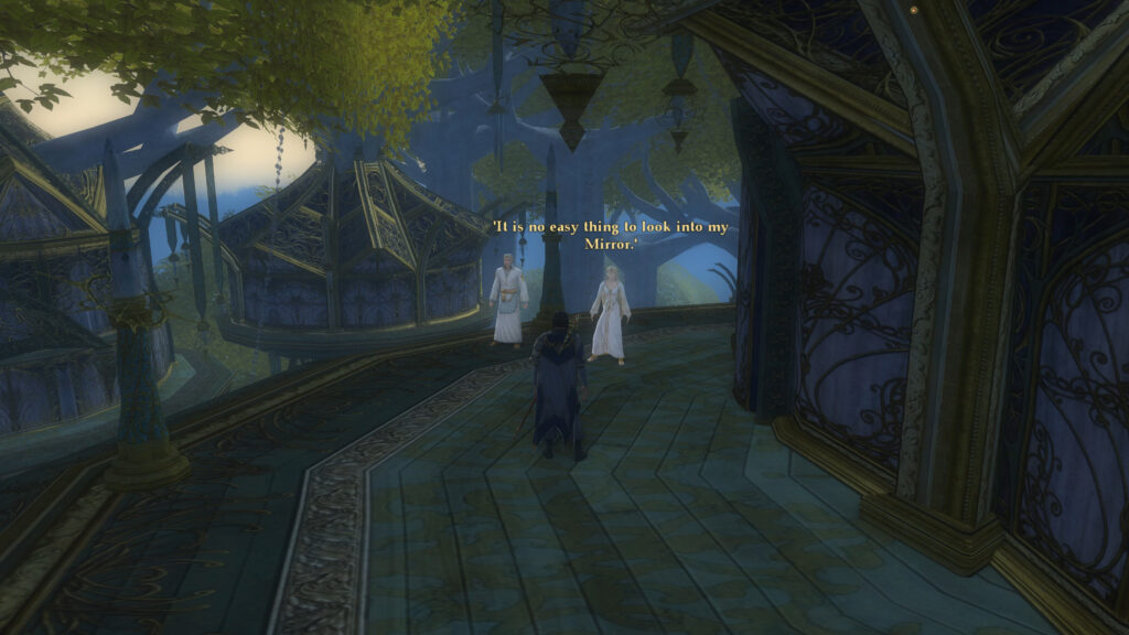 LOTRO photo of Galadriel, Celeborn, in Caras Galadhon