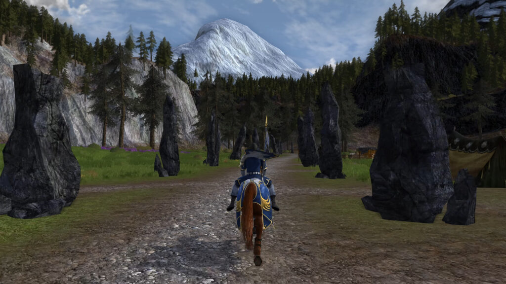 lotro photo of Large carved stones in Dunharrow