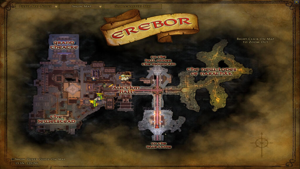 Map of Erebor